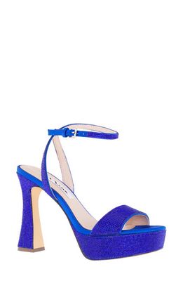 Nina Angella Platform Sandal in Electric Blue