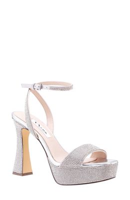 Nina Angella Platform Sandal in True Silver