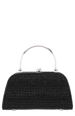 Nina Beauty Embellished Top Handle Bag in Black