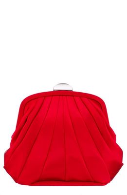 Nina Billow Art Deco Frame Clutch in Red Rouge