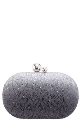 Nina Criss Ombré Crystal Minaudière in Black Ombre