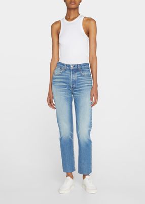 Nina Faded Cigarette Ankle Jeans