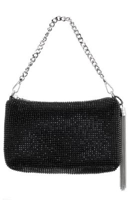 Nina Lorne Embellished Convertible Shoulder Bag in Black