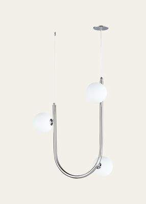 Nina Magon Design from Studio M Contour 3-Light Cord Hung Pendant 4000K