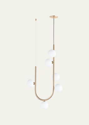 Nina Magon Design from Studio M Contour 6-Light Cord Hung Pendant 3000K