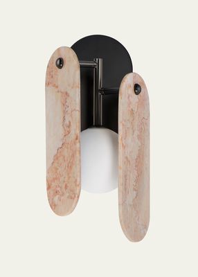 Nina Magon Design from Studio M Megalith Wall Sconce Rose Jade