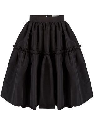 Nina Ricci A-line midi taffeta skirt - Black