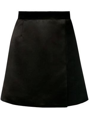 Nina Ricci A-line satin skirt - Black