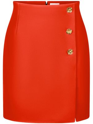 Nina Ricci A-line wool-blend miniskirt - Orange