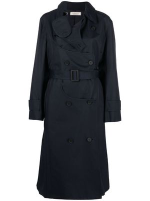 Nina Ricci belted-waist trench coat - Blue