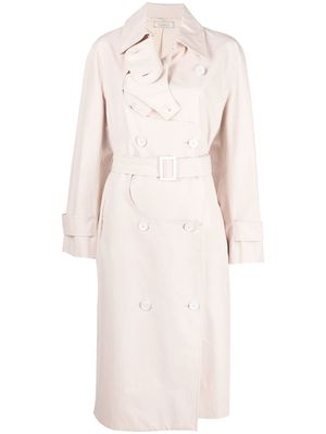 Nina Ricci belted-waist trench coat - Pink