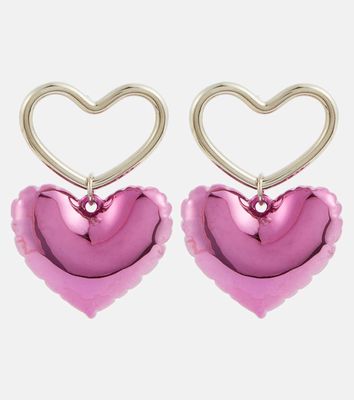 Nina Ricci Blow-up heart drop earrings