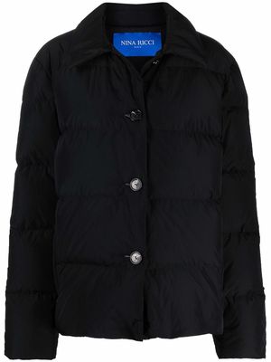 Nina Ricci button-fastening puffer jacket - Black