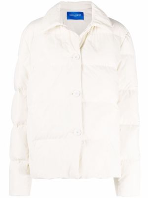 Nina Ricci button-fastening puffer jacket - Neutrals