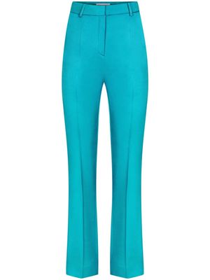 Nina Ricci Cady slim-fit satin trousers - Blue