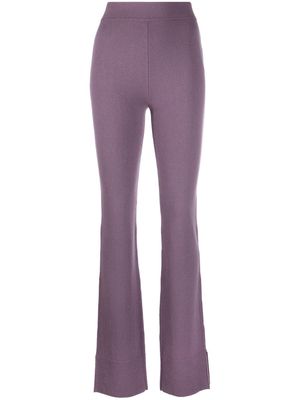 Nina Ricci cashmere knitted trousers - Purple