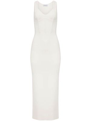 Nina Ricci corset-style maxi dress - White