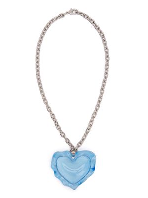 Nina Ricci Cushion Heart pendant necklace - Blue
