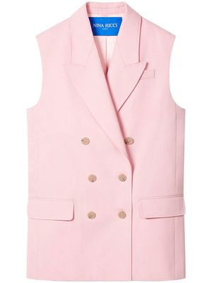 Nina Ricci double-breasted wool blazer - Pink