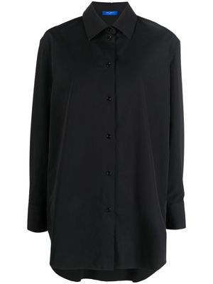 Nina Ricci embroidered logo oversized shirt - Black