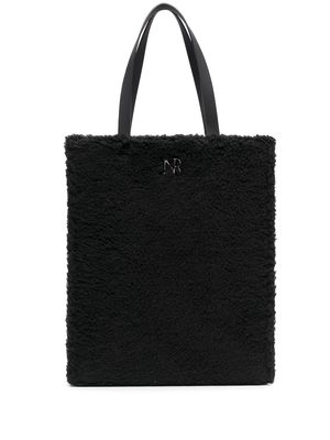 Nina Ricci faux-shearling tote bag - Black