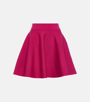 Nina Ricci Flared wool-blend miniskirt