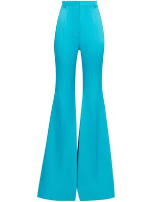 Nina Ricci high-waisted flared trousers - Blue