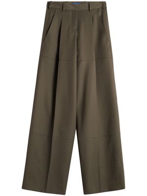Nina Ricci high-waisted wide-leg trousers - Brown