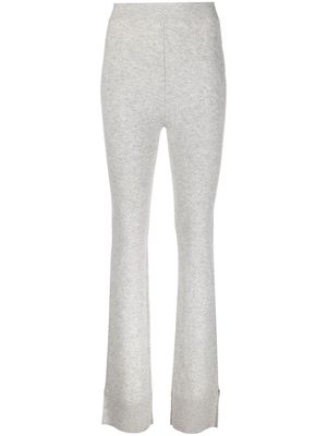 Nina Ricci intarsia cashmere knitted trousers - Grey