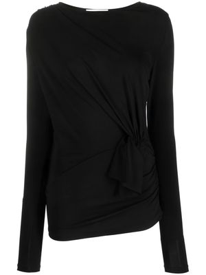 Nina Ricci knot-detail jersey top - Black