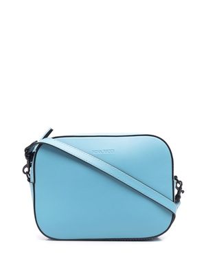 Nina Ricci logo-debossed leather camera bag - Blue