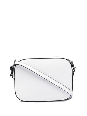 Nina Ricci logo-debossed leather camera bag - White