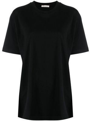 Nina Ricci logo-embroidered T-shirt - Black
