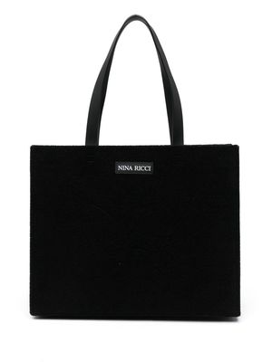 Nina Ricci logo-patch tote bag - Black