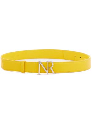 Nina Ricci logo-plaque belt - Yellow