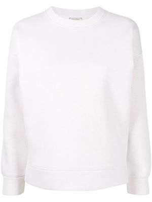Nina Ricci logo-print crewneck sweatshirt - White