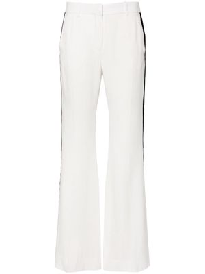 Nina Ricci mid-rise bootcut trousers - White