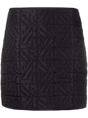Nina Ricci monogram-quilted mini skirt - Black