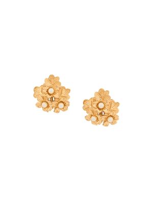 Nina Ricci Pre-Owned 1980s 22kt gold plated earrings