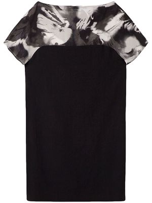 Nina Ricci printed yoke dress - Black