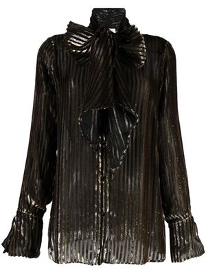 Nina Ricci pussy-bow embellished blouse - Black