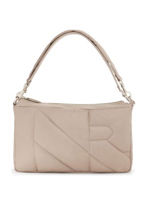 Nina Ricci quilted embossed-logo shoulder bag - Neutrals