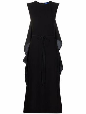 Nina Ricci rear-panelled midi dress - Black
