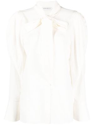 Nina Ricci silk crêpe de chine blouse - White