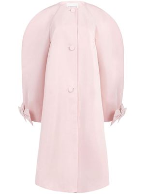Nina Ricci single-breasted cocoon coat - Pink