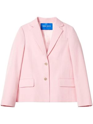 Nina Ricci single-breasted wool blazer - Pink