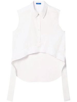Nina Ricci sleeveless cotton blouse - White