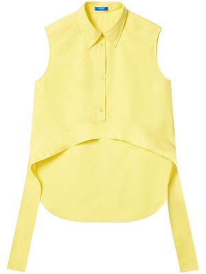 Nina Ricci sleeveless cotton blouse - Yellow