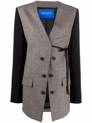 Nina Ricci speckled wool jacket - Brown