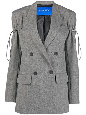 Nina Ricci speckled wool jacket - Grey